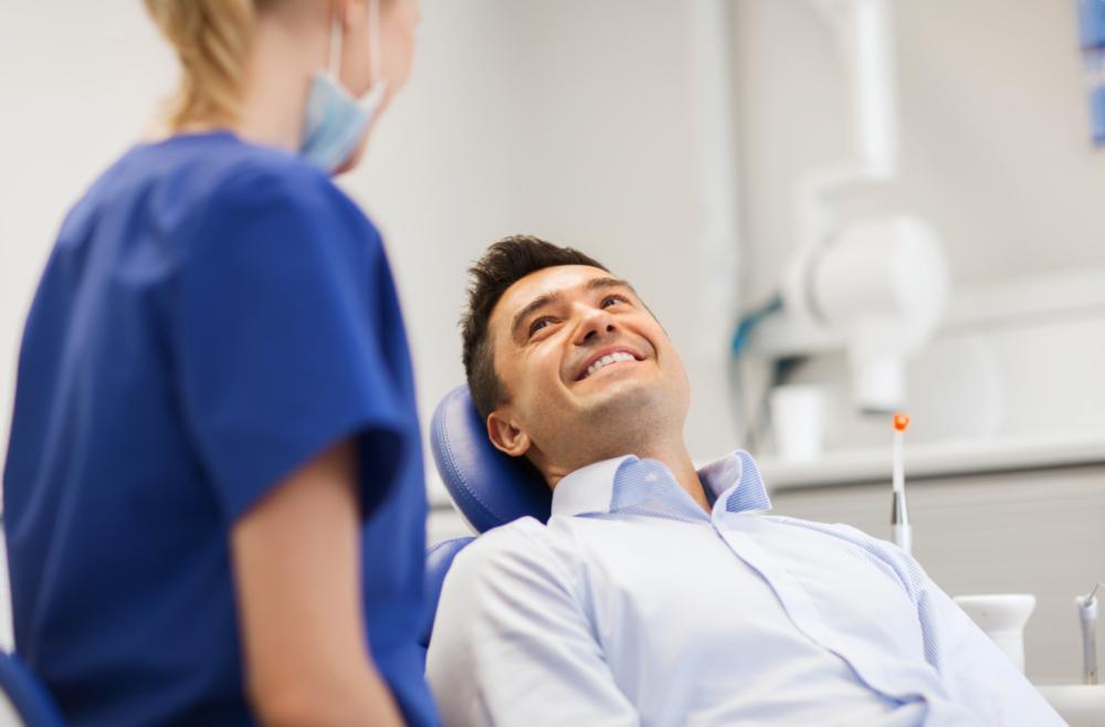 Man at Dentist | LANAP Gum Treatment Clinton Township
