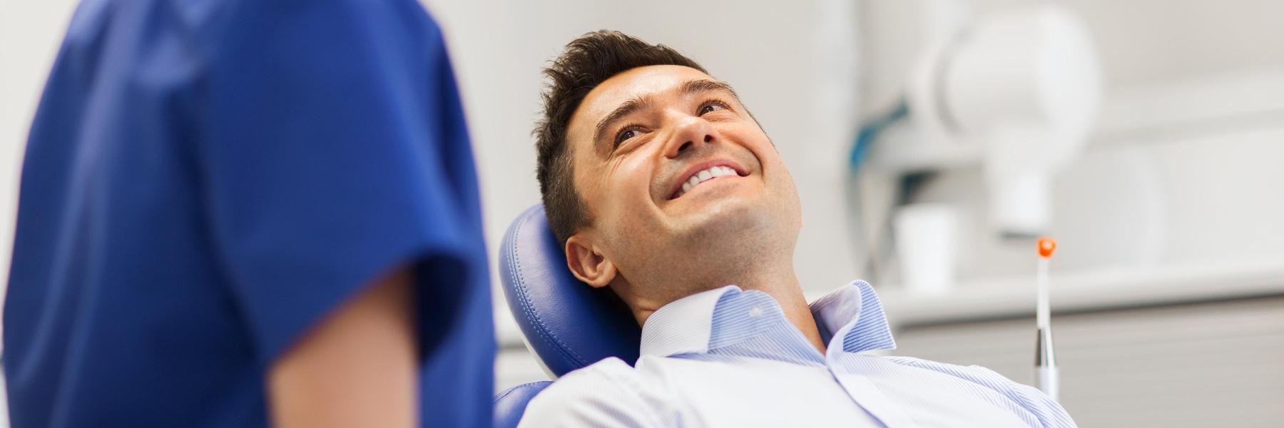 Man at Dentist | Laser Dentistry Clinton Township