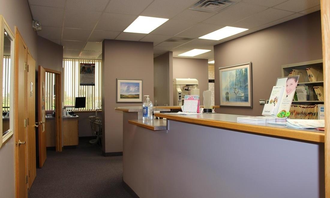 Reception Desk at our Clinton Township dental office
