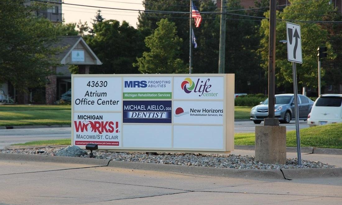 Sign for Clinton Township Dental Practice